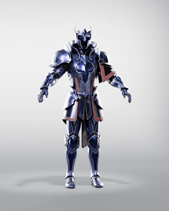 Blue Knight armor, full body