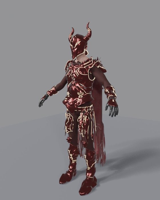 Demon Crimson Lv120 armor set